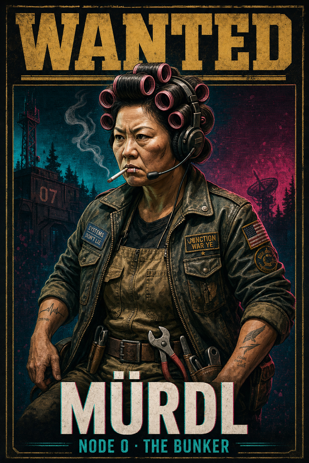 GTA-style illustrated portrait of Mürdl